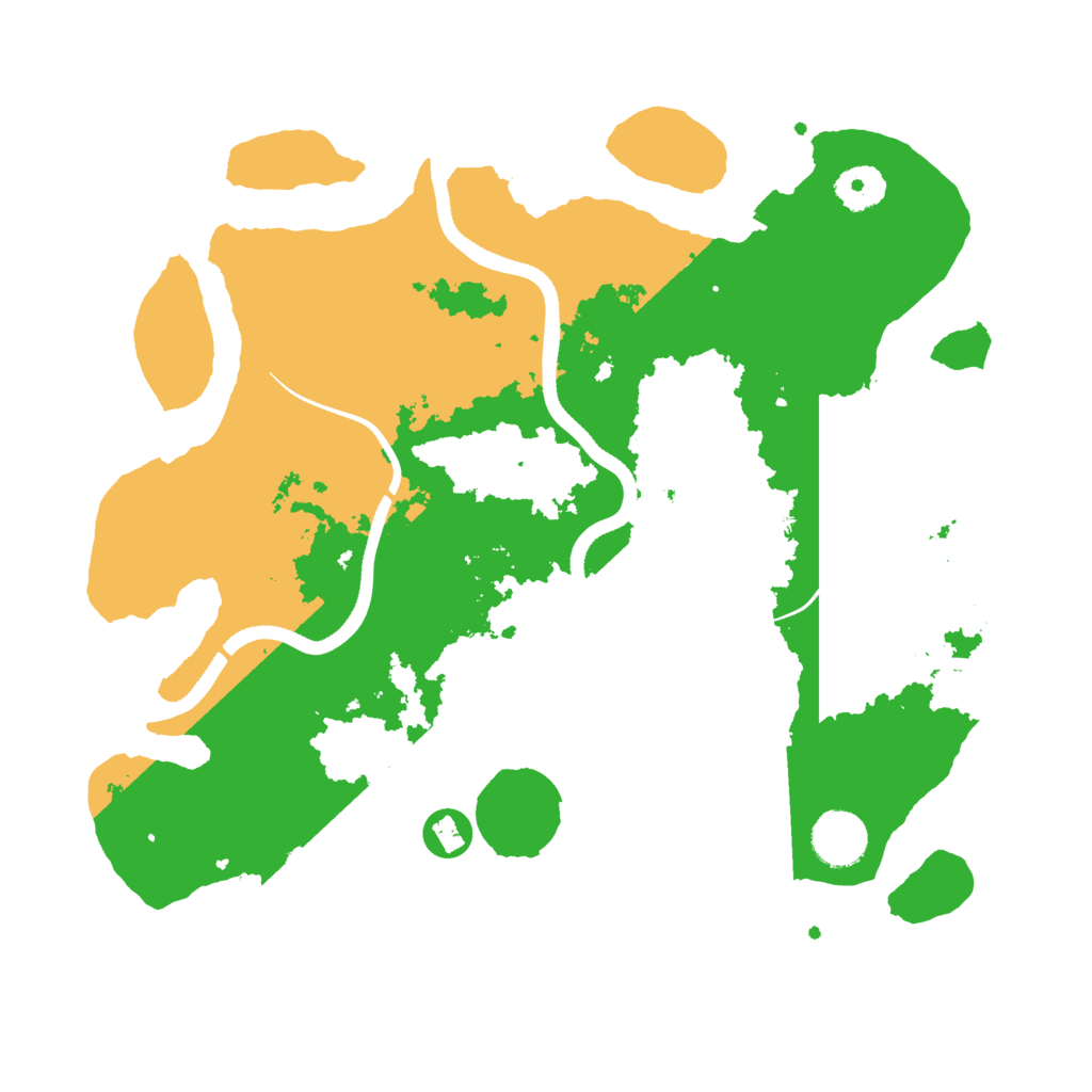 Biome Rust Map: Procedural Map, Size: 3500, Seed: 933200243