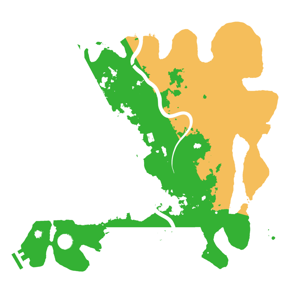 Biome Rust Map: Procedural Map, Size: 3500, Seed: 6967