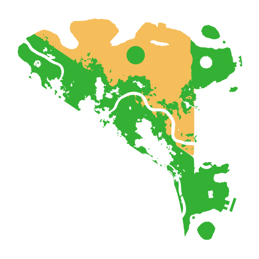 Biome Rust Map: Procedural Map, Size: 3750, Seed: 648264919