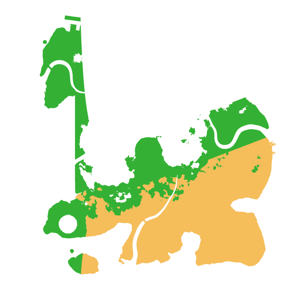 Biome Rust Map: Procedural Map, Size: 3000, Seed: 79979