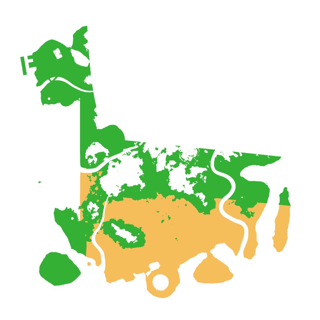 Biome Rust Map: Procedural Map, Size: 3500, Seed: 187502825
