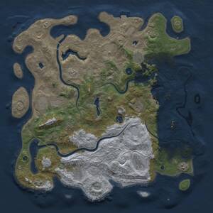 Thumbnail Rust Map: Procedural Map, Size: 4500, Seed: 737532722, 16 Monuments