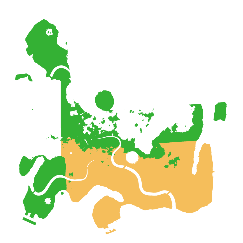 Biome Rust Map: Procedural Map, Size: 3500, Seed: 2076025050