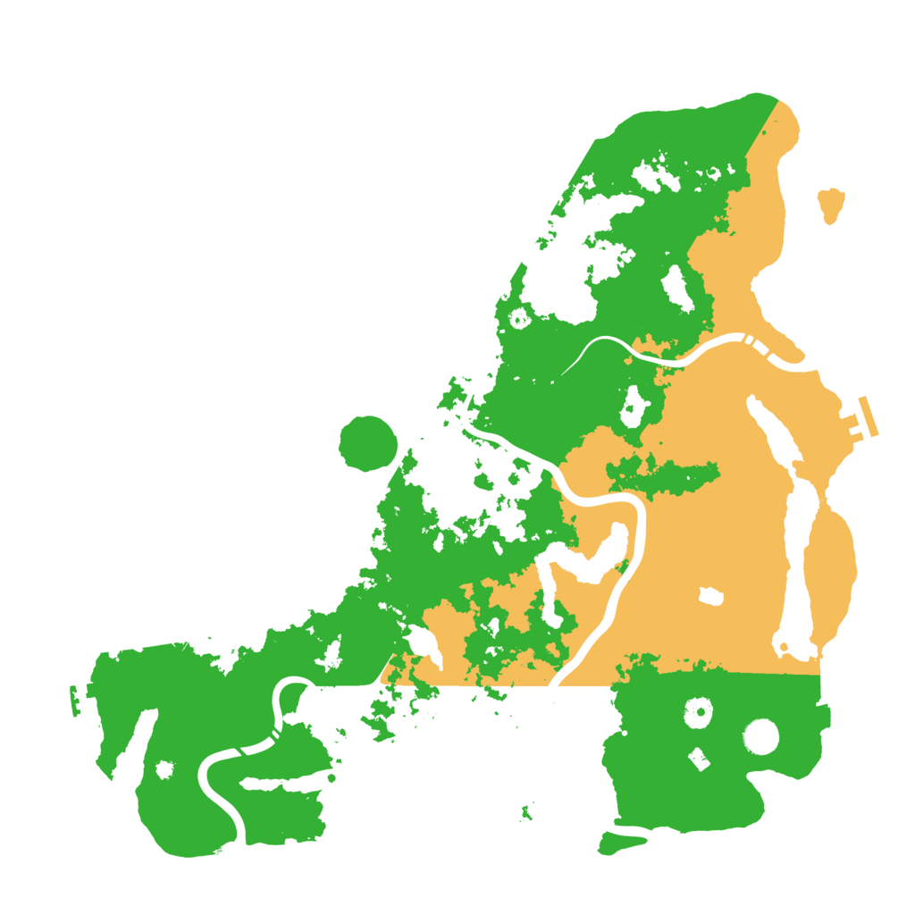 Biome Rust Map: Procedural Map, Size: 4500, Seed: 324233748