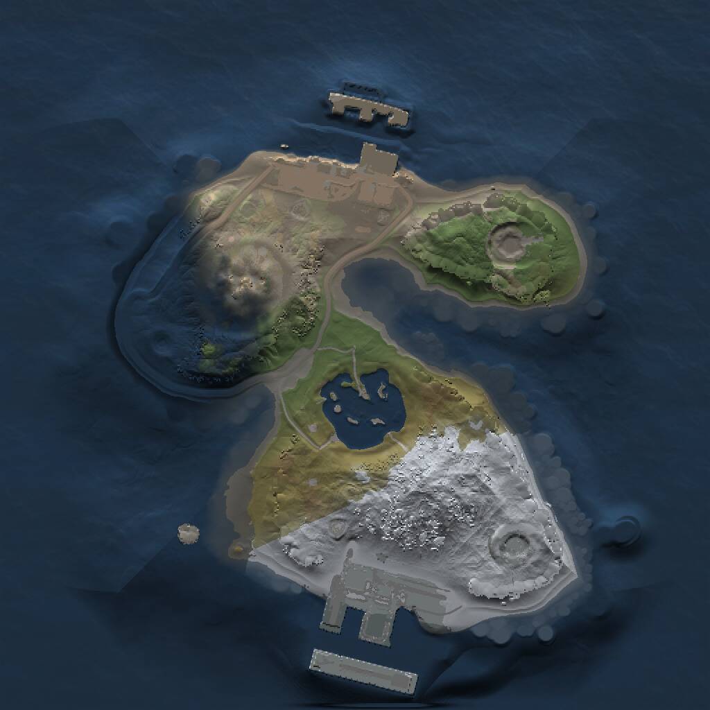 Rust Map: Procedural Map, Size: 1337, Seed: 1663581953, 4 Monuments