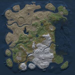 Thumbnail Rust Map: Procedural Map, Size: 4250, Seed: 1773163663, 17 Monuments