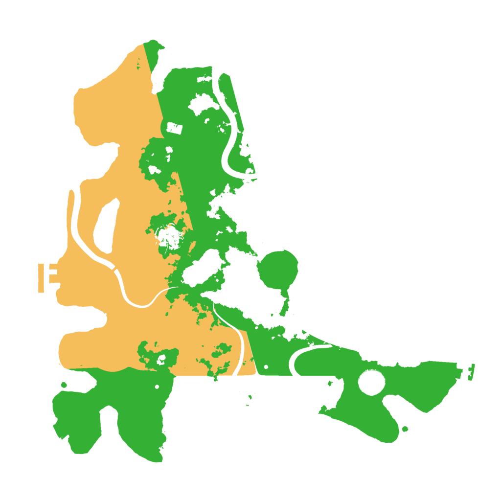 Biome Rust Map: Procedural Map, Size: 3500, Seed: 270560324