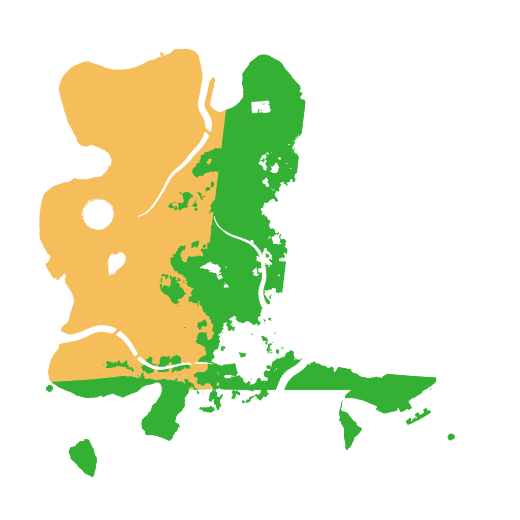 Biome Rust Map: Procedural Map, Size: 3000, Seed: 1349841098