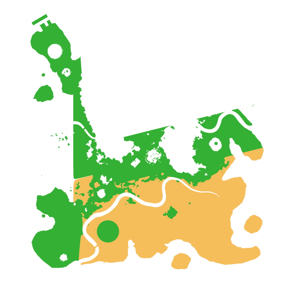 Biome Rust Map: Procedural Map, Size: 3500, Seed: 436754576