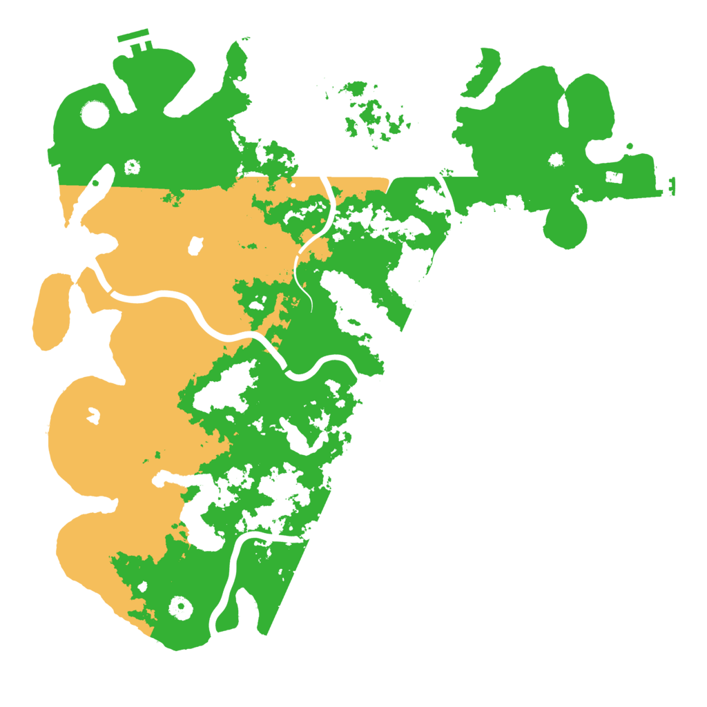 Biome Rust Map: Procedural Map, Size: 4500, Seed: 564654654