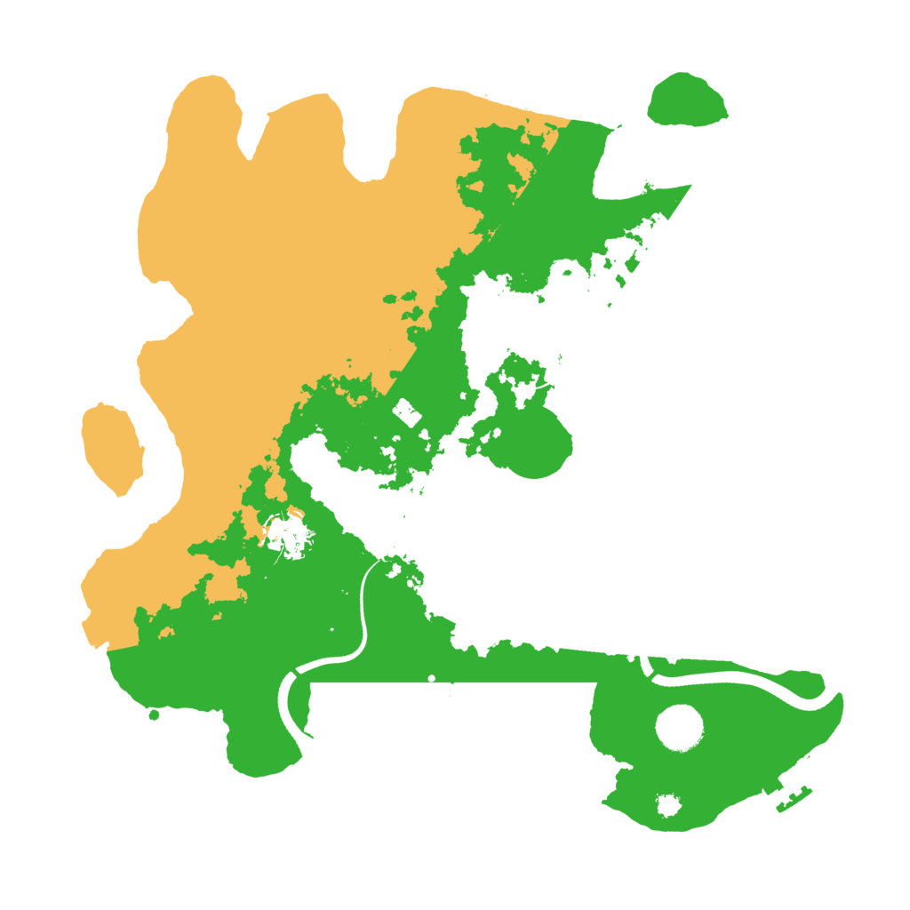 Biome Rust Map: Procedural Map, Size: 3500, Seed: 326889285