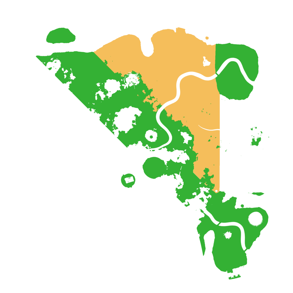 Biome Rust Map: Procedural Map, Size: 3700, Seed: 5622989