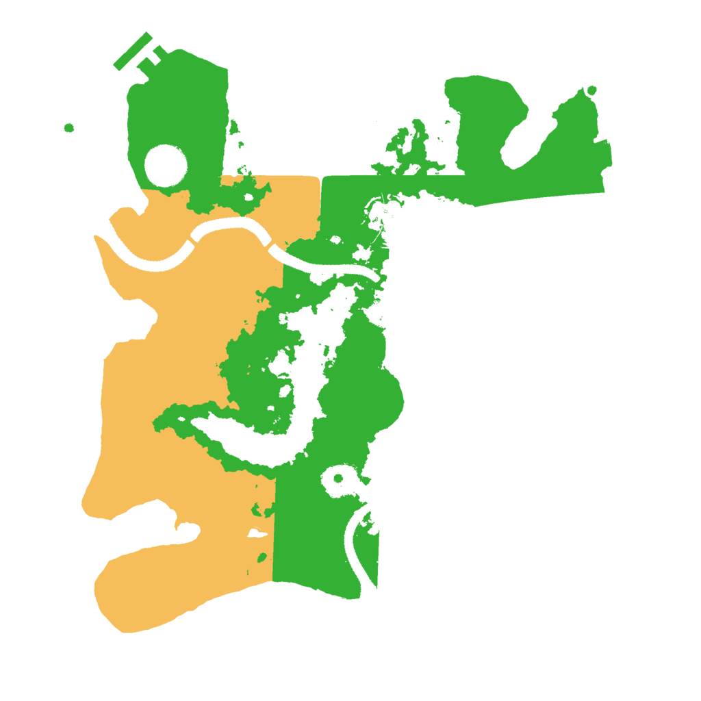 Biome Rust Map: Procedural Map, Size: 3000, Seed: 672366223