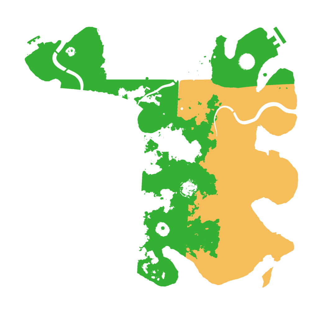 Biome Rust Map: Procedural Map, Size: 3500, Seed: 1321140591