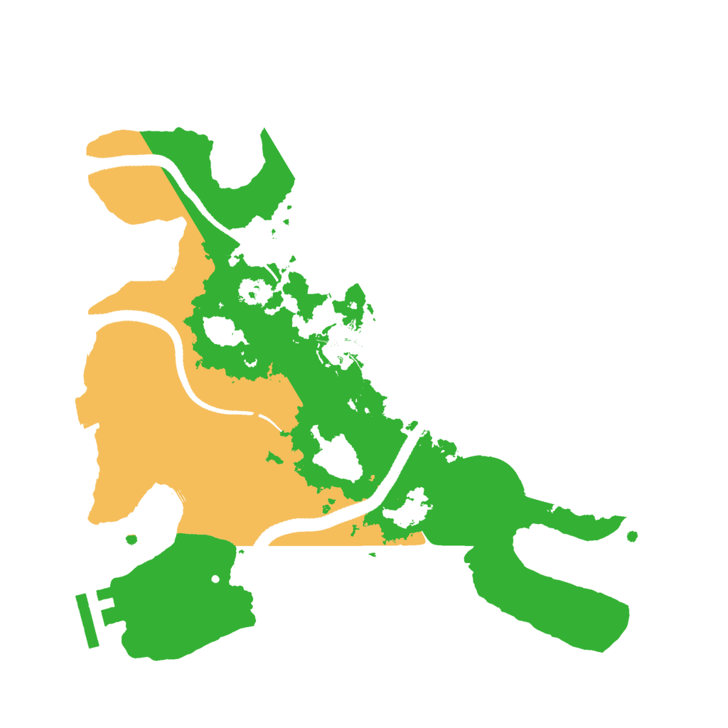 Biome Rust Map: Procedural Map, Size: 2688, Seed: 579252291