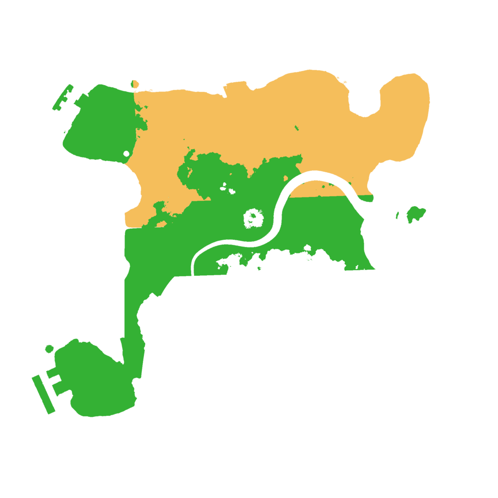 Biome Rust Map: Procedural Map, Size: 2500, Seed: 661473840