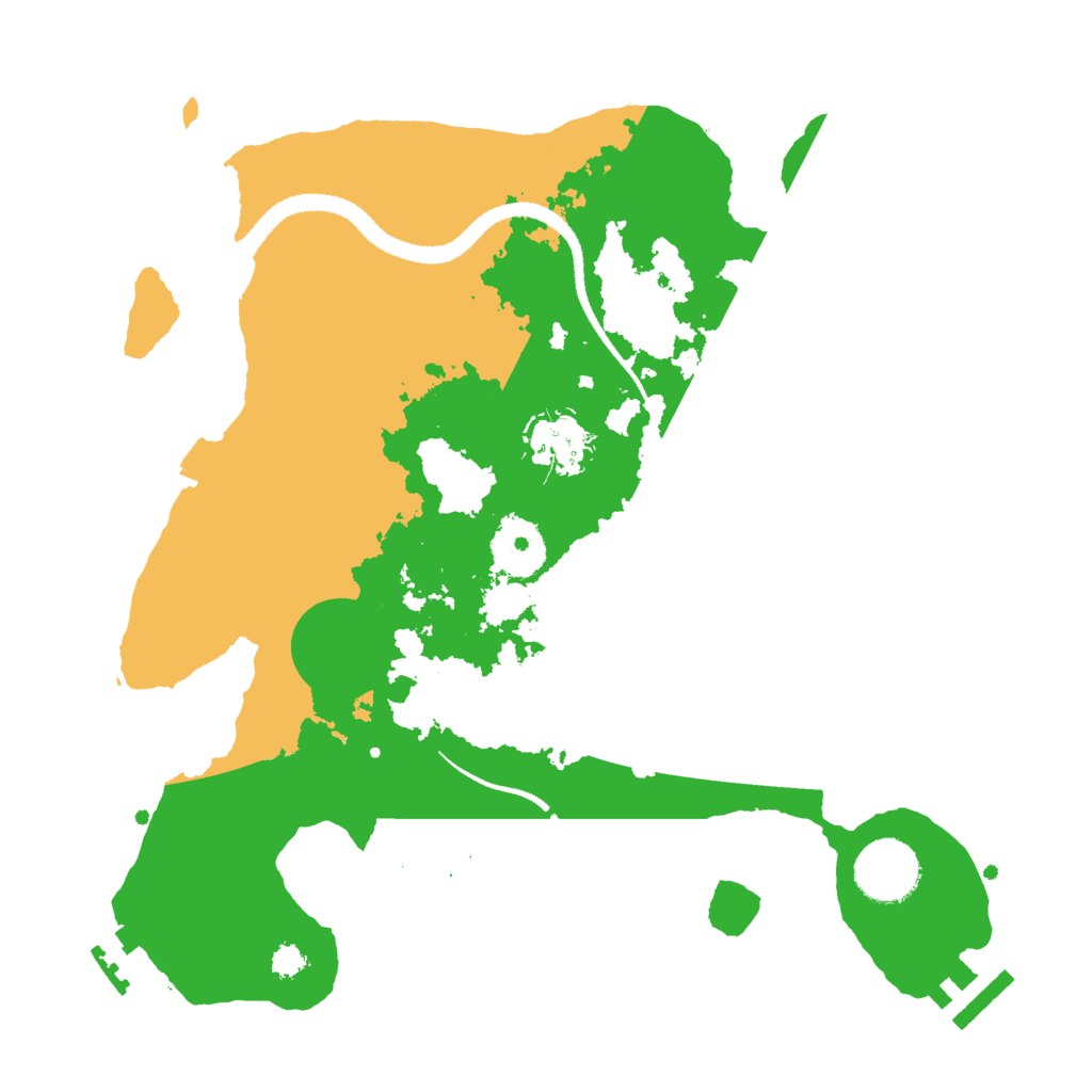 Biome Rust Map: Procedural Map, Size: 3000, Seed: 1258706473