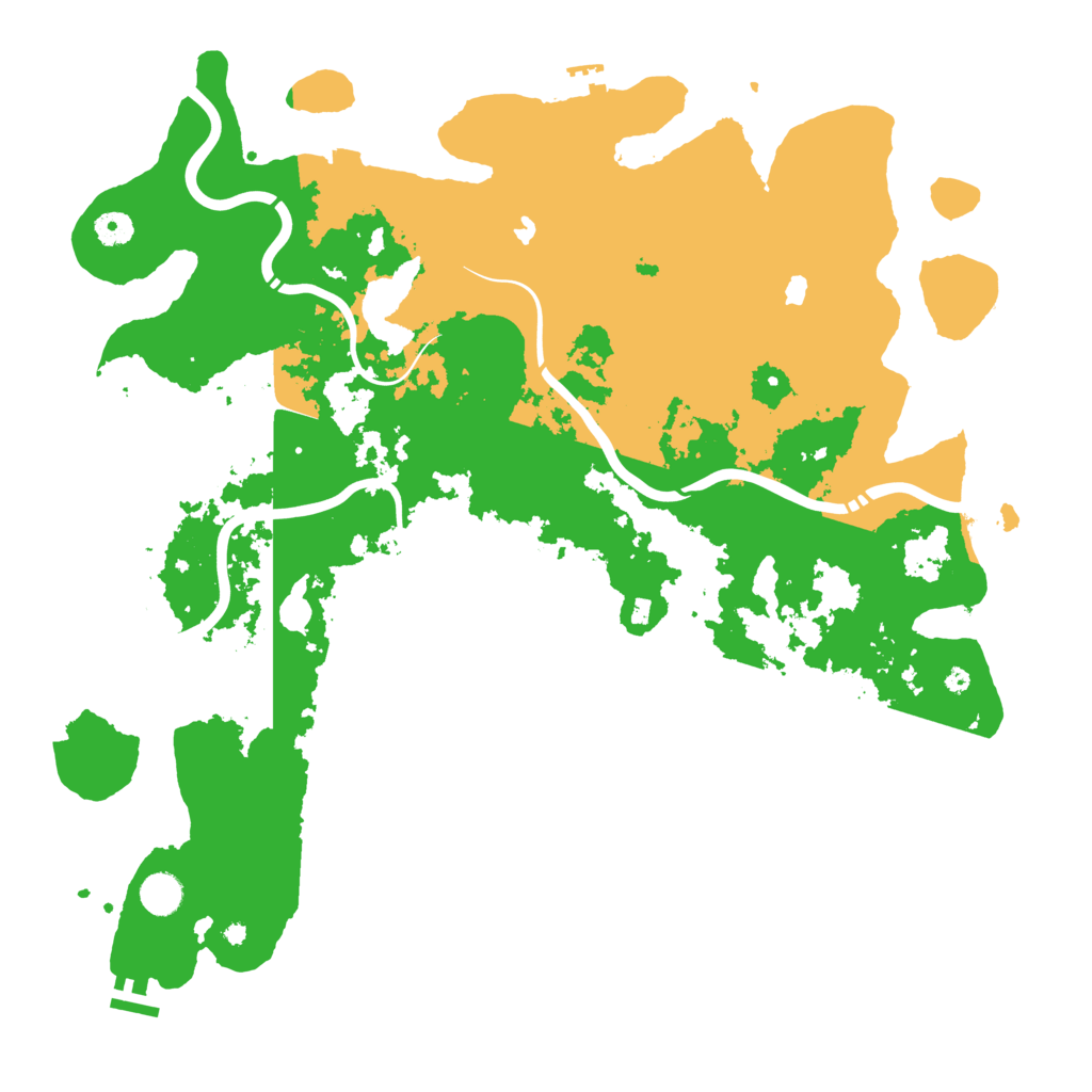 Biome Rust Map: Procedural Map, Size: 4500, Seed: 1308881753