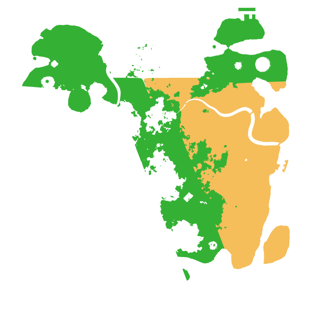 Biome Rust Map: Procedural Map, Size: 3700, Seed: 720554078
