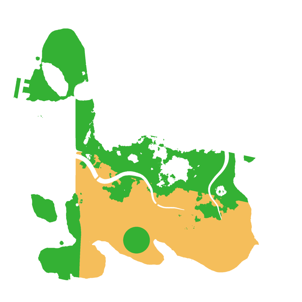 Biome Rust Map: Procedural Map, Size: 3000, Seed: 76493