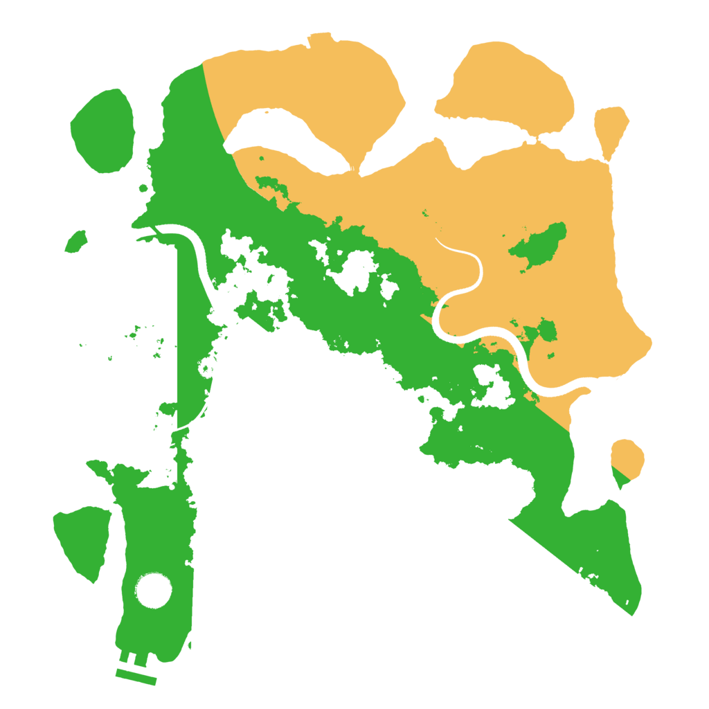 Biome Rust Map: Procedural Map, Size: 3500, Seed: 1427154219