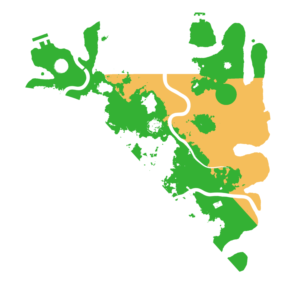Biome Rust Map: Procedural Map, Size: 3700, Seed: 1246391420