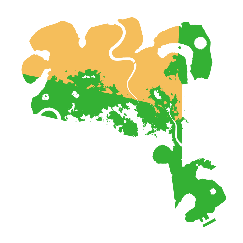 Biome Rust Map: Procedural Map, Size: 3500, Seed: 23763368