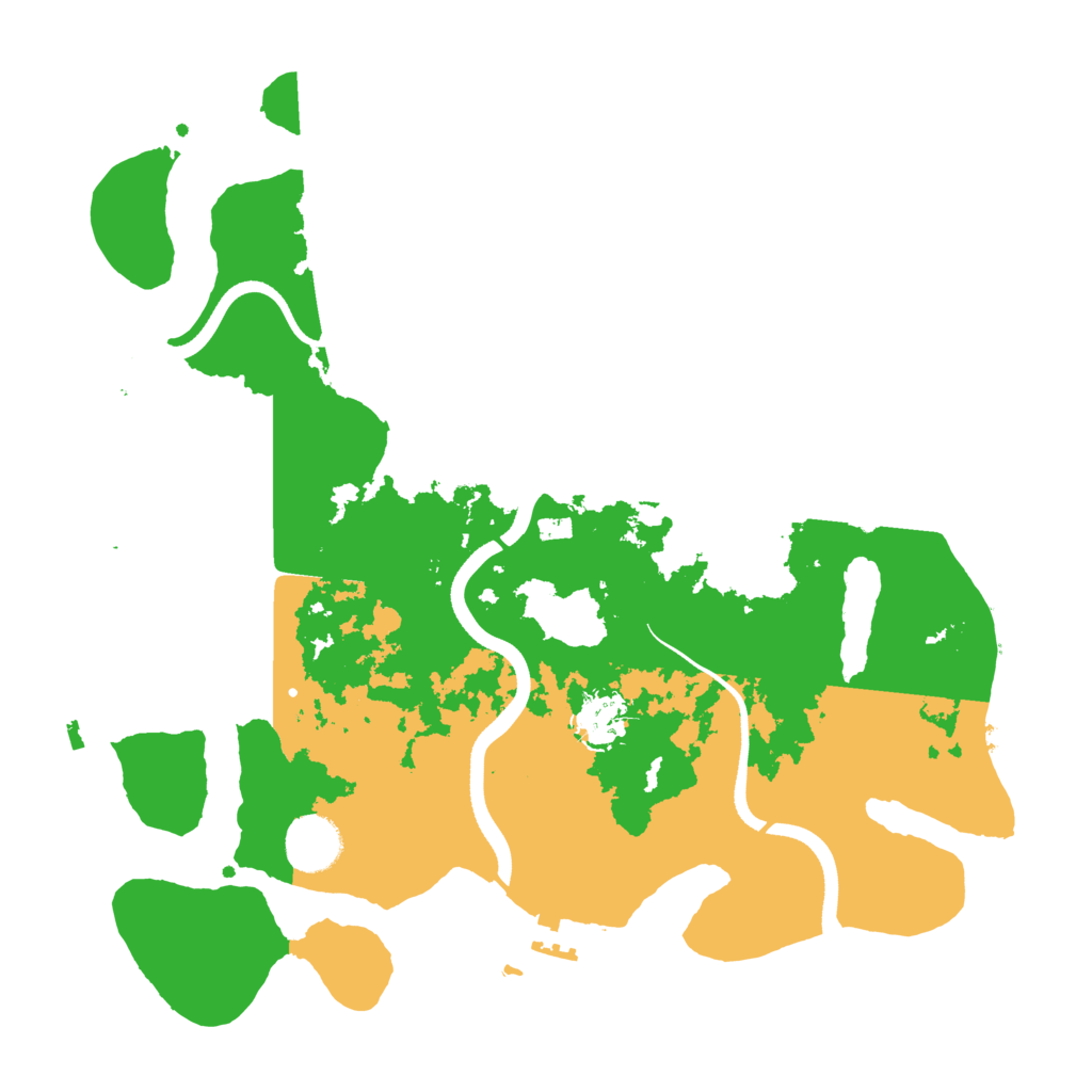 Biome Rust Map: Procedural Map, Size: 3500, Seed: 213461543