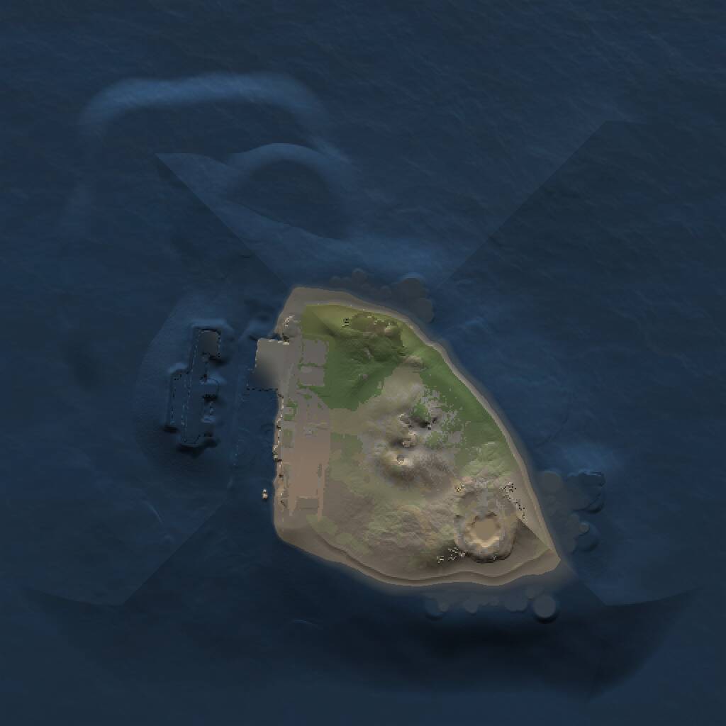 Rust Map: Procedural Map, Size: 1000, Seed: 84323, 2 Monuments