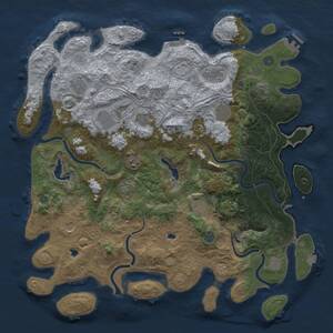Thumbnail Rust Map: Procedural Map, Size: 4750, Seed: 1004191596, 19 Monuments