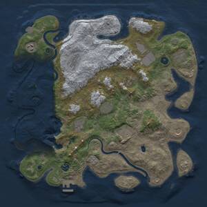 Thumbnail Rust Map: Procedural Map, Size: 4000, Seed: 561707430, 17 Monuments