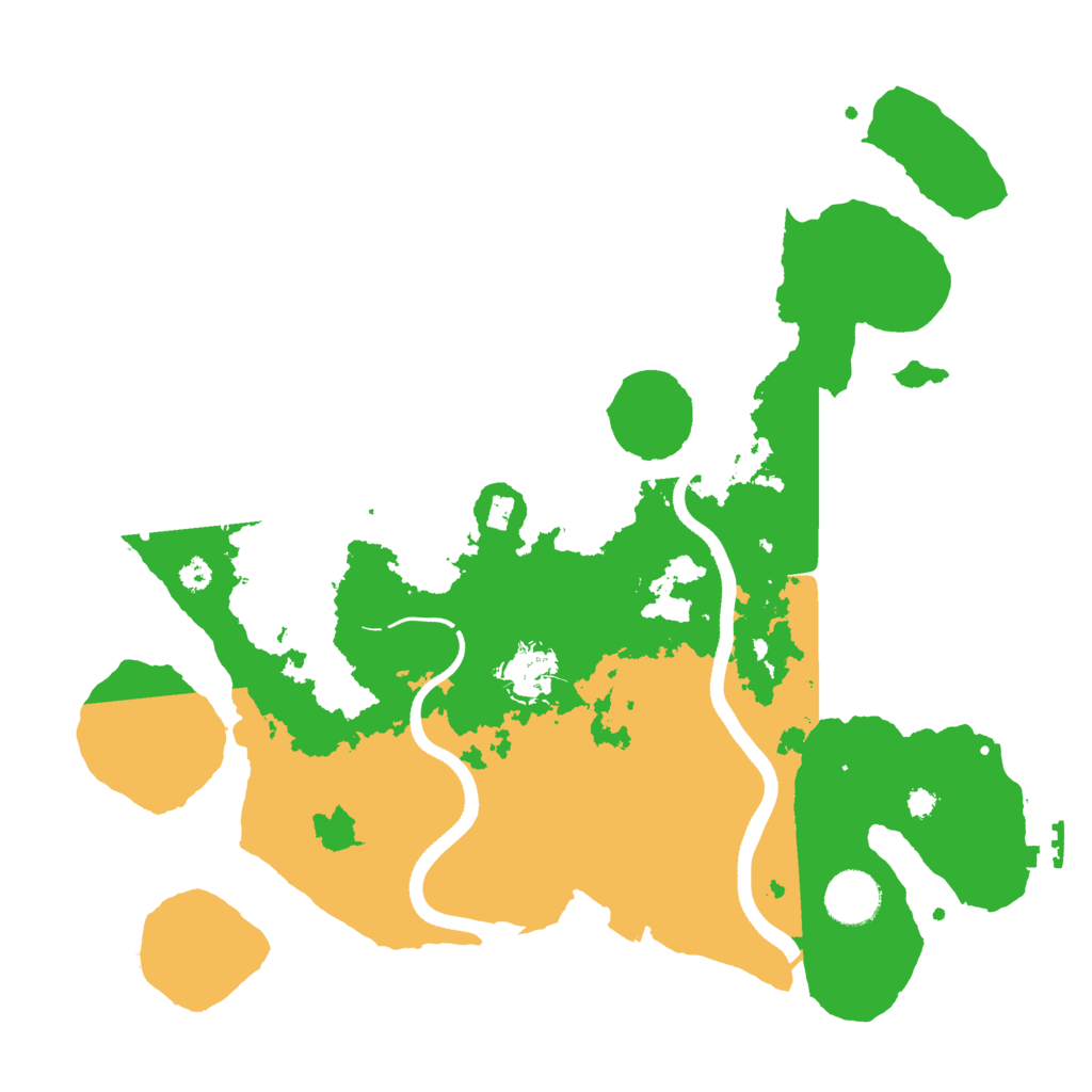 Biome Rust Map: Procedural Map, Size: 3500, Seed: 20240604