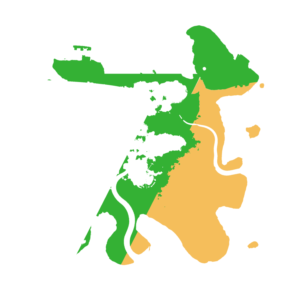 Biome Rust Map: Procedural Map, Size: 2500, Seed: 1608965908