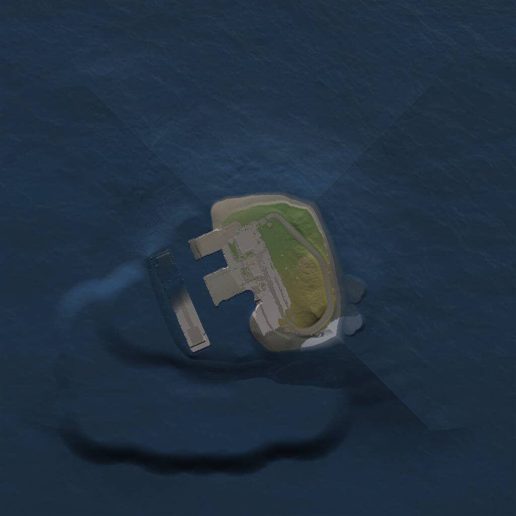 Rust Map: Procedural Map, Size: 1000, Seed: 84301, 2 Monuments