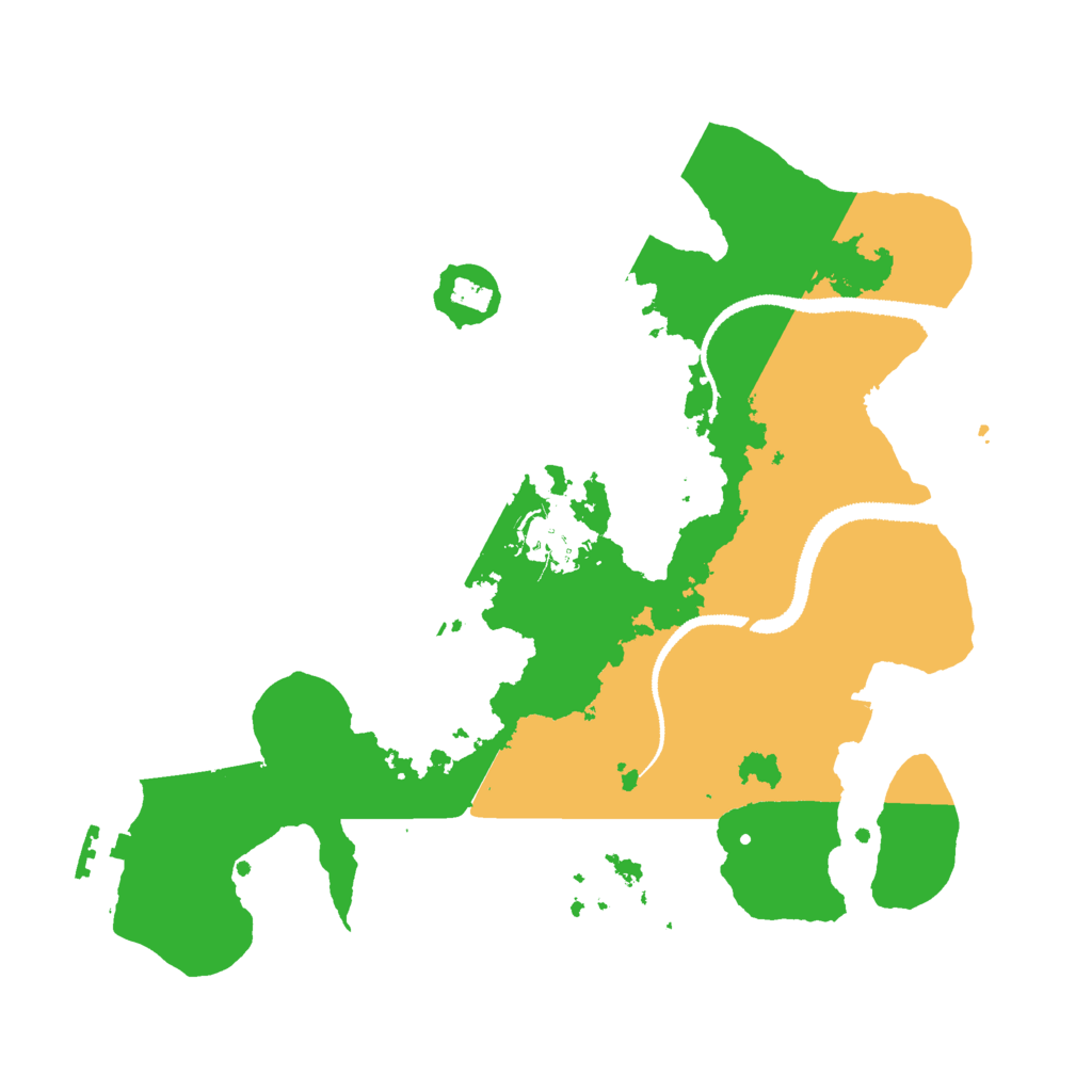 Biome Rust Map: Procedural Map, Size: 3000, Seed: 1142201051