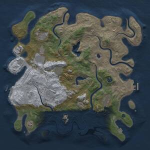 Thumbnail Rust Map: Procedural Map, Size: 4250, Seed: 807152194, 15 Monuments
