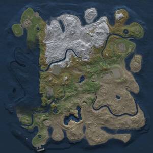 Thumbnail Rust Map: Procedural Map, Size: 4250, Seed: 1099315923, 17 Monuments
