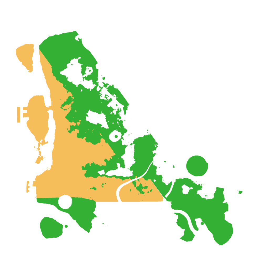 Biome Rust Map: Procedural Map, Size: 3500, Seed: 337434216