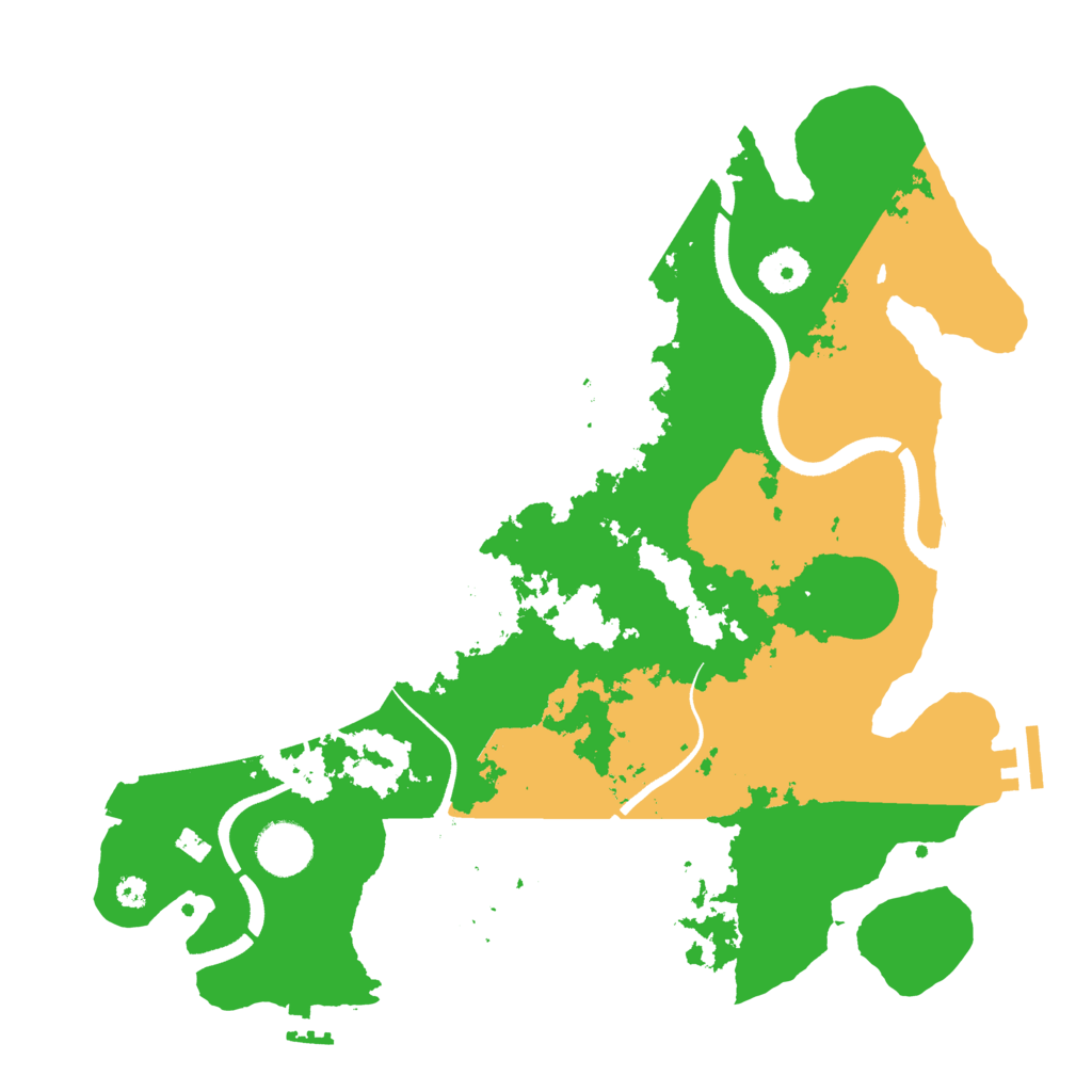 Biome Rust Map: Procedural Map, Size: 3500, Seed: 137756766