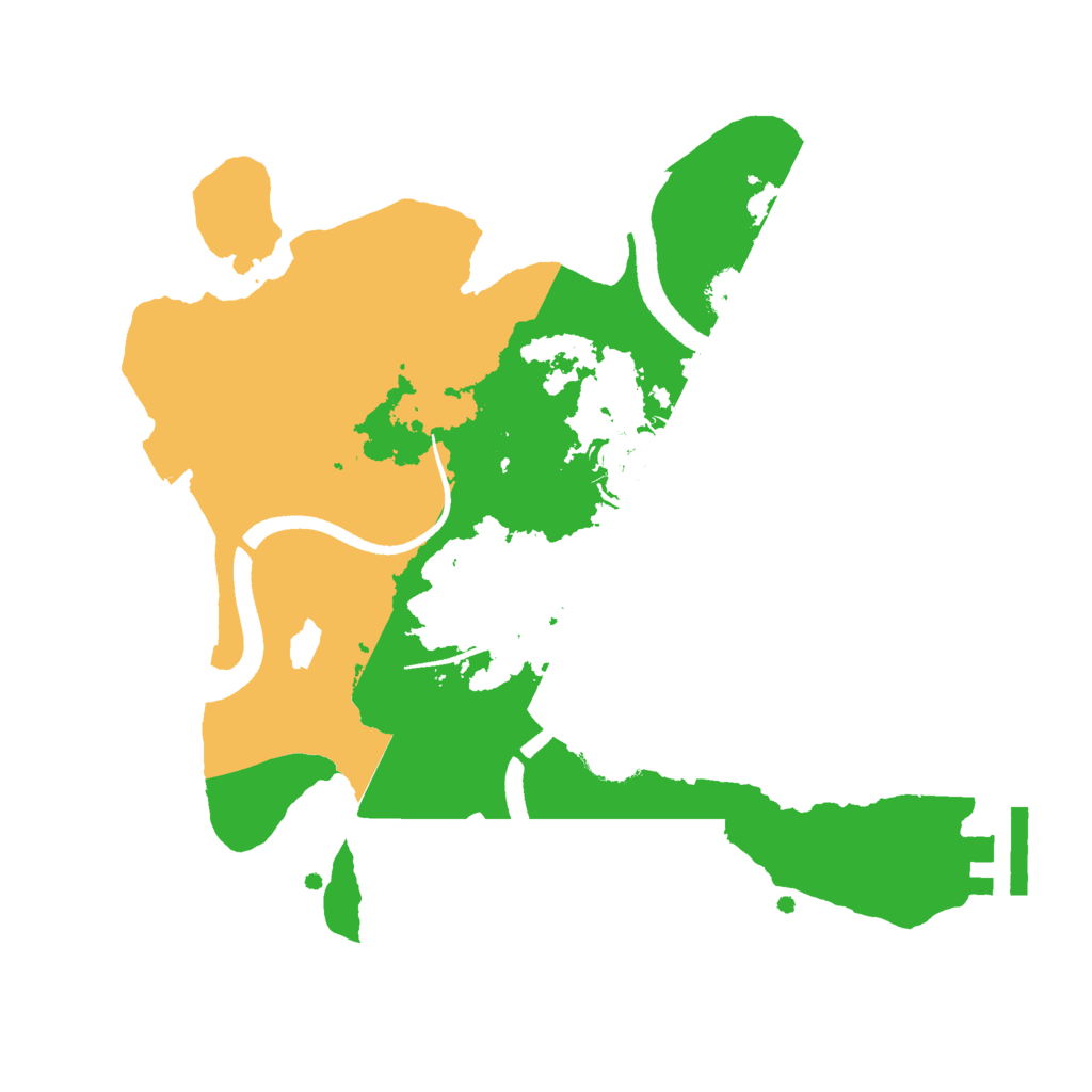 Biome Rust Map: Procedural Map, Size: 2500, Seed: 42110706