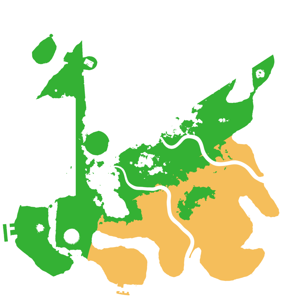 Biome Rust Map: Procedural Map, Size: 3500, Seed: 2102521680