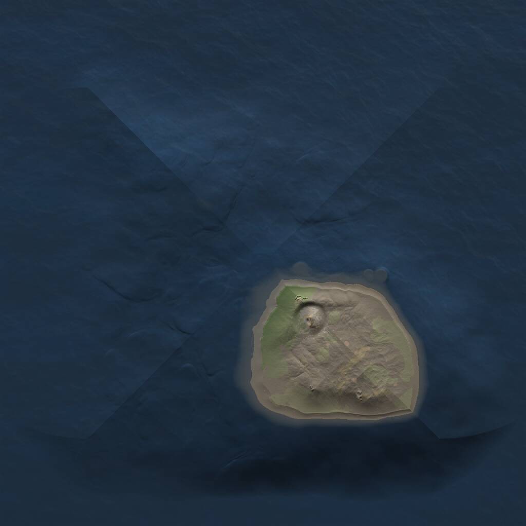 Rust Map: Procedural Map, Size: 1000, Seed: 84319, 1 Monuments