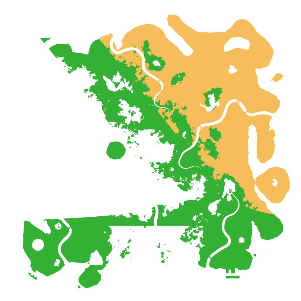 Biome Rust Map: Procedural Map, Size: 4500, Seed: 1468221377