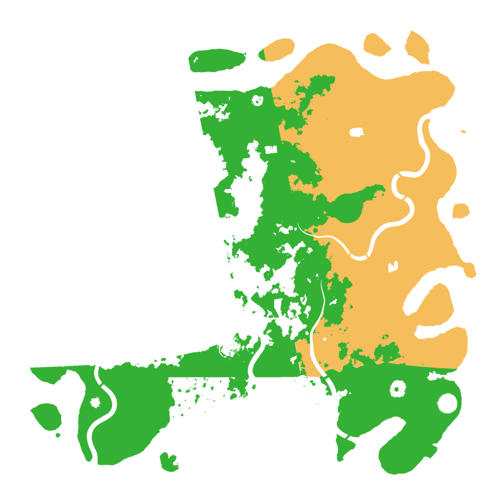 Biome Rust Map: Procedural Map, Size: 4500, Seed: 352953425