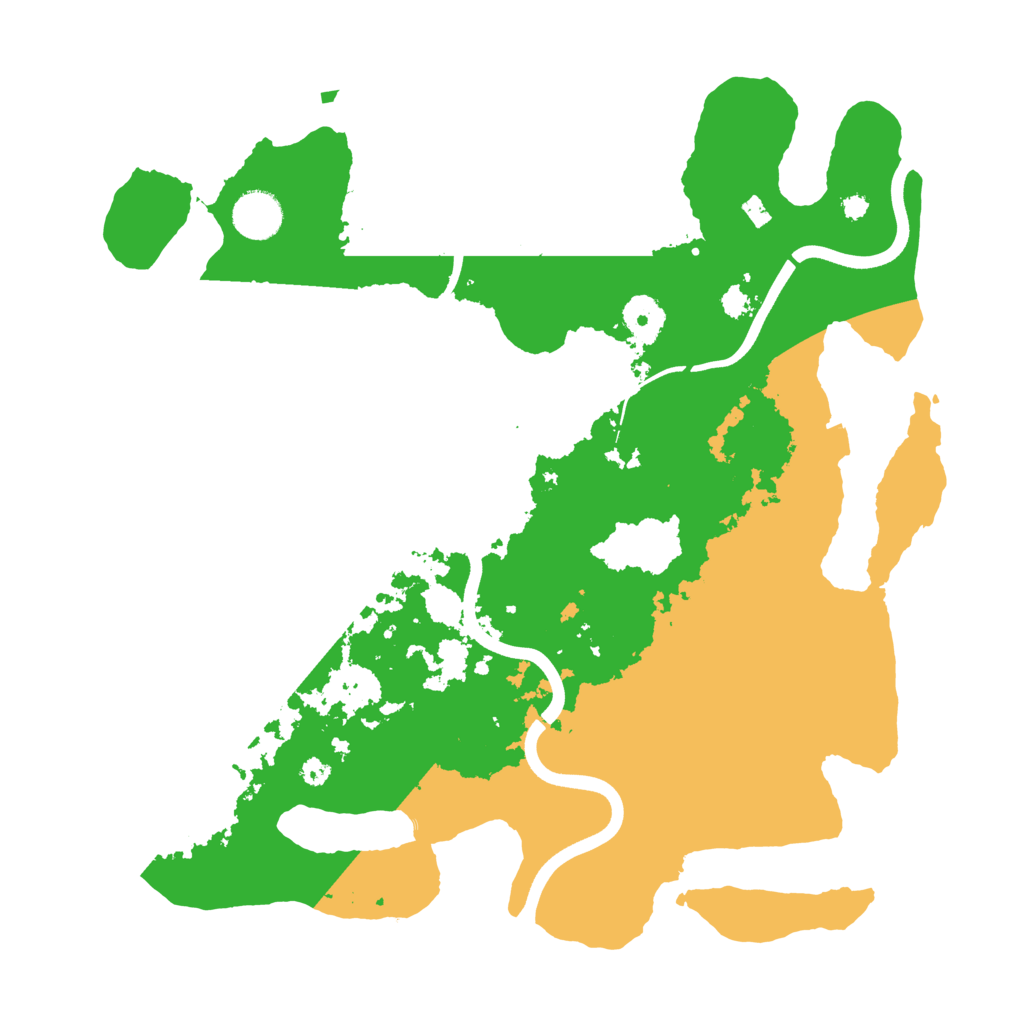 Biome Rust Map: Procedural Map, Size: 3700, Seed: 1215088614