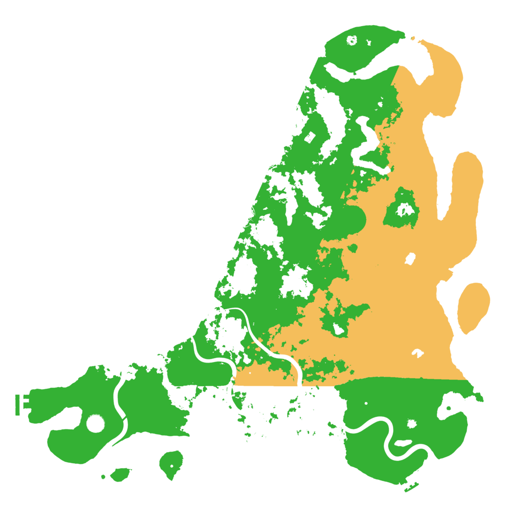 Biome Rust Map: Procedural Map, Size: 5000, Seed: 352612345