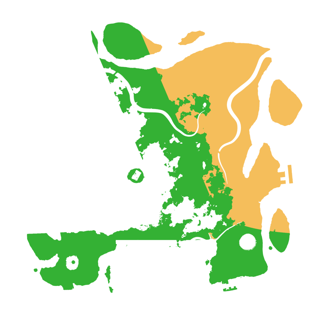 Biome Rust Map: Procedural Map, Size: 3500, Seed: 1502299062