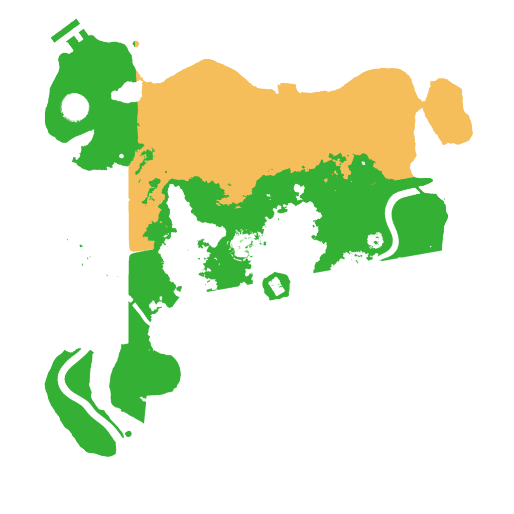 Biome Rust Map: Procedural Map, Size: 3250, Seed: 47659