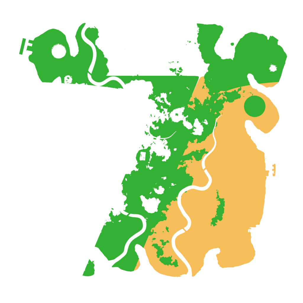 Biome Rust Map: Procedural Map, Size: 3750, Seed: 501804315