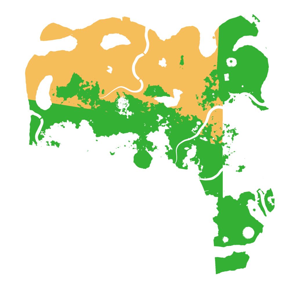 Biome Rust Map: Procedural Map, Size: 4500, Seed: 743277445
